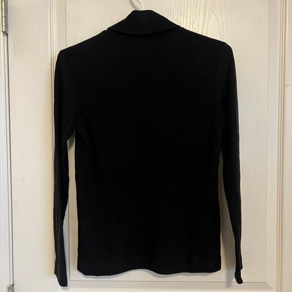 Uniqlo Heat Tech Fleece Black Turtleneck - Picture 5 of 6